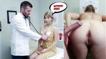 Sexo anal com médico fodendo paciente novinha