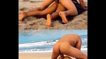 Lais Caroline Dias pelada na praia fazendo sexo quente