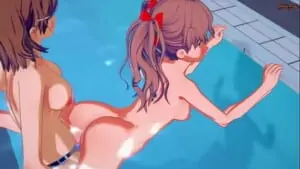 Hentai novinhas na piscina fazendo sexo muito gostoso