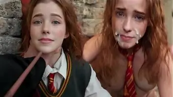 Hermione no pornô do Harry Potter transando